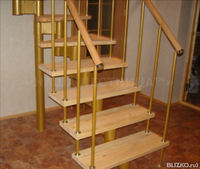 Модульная Г-образная лестница