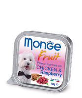 Влажный корм Monge Dog Fruit конс. курица с малиной 100г для собак