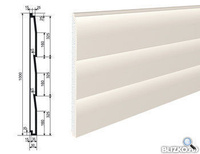 Фасадная лепнина Изосайдинг СВ-50/9 2000х50 мм