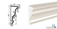 Фасадная лепнина Карниз КВ-220/1 2000х90 мм