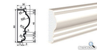 Молдинг МВ-80/4 2000х30 мм