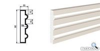 Молдинг МВ-90/1 2000х20 мм