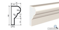 Молдинг МВ-100/5 2000х50 мм