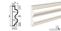 Молдинг МВ-90/2 2000х25 мм