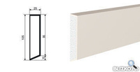 Фасадная лепнина Молдинг МВ-105/1 2000х25 мм