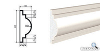 Молдинг МВ-110/3 2000х40 мм