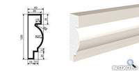 Молдинг МВ-120/4 2000х40 мм