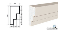 Молдинг МВ-120/6 2000х60 мм