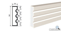 Молдинг МВ-126/1 2000х30 мм