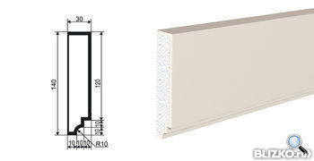 Молдинг МВ-140/1 2000х30 мм