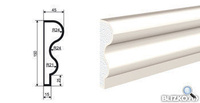 Фасадная лепнина Молдинг МВ-150/5 2000х45 мм