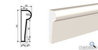 Фасадная лепнина Молдинг МВ-170/1 2000х55 мм
