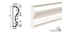 Фасадная лепнина Молдинг МВ-180/2 2000х55 мм