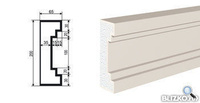 Фасадная лепнина Молдинг МВ-200/6 2000х65 мм