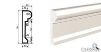Фасадная лепнина Молдинг МВ-240/1 2000х70 мм