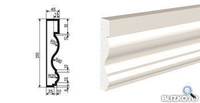 Фасадная лепнина Молдинг МВ-250/2 2000х45 мм