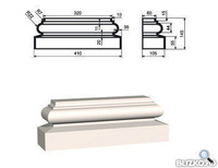 Пилястра База ПЛВ-300/6 320х105 мм