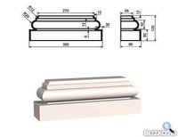 Пилястра База ПЛВ-250/6 270х95 мм