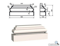 Пилястра База ПЛВ-350/6 375х130 мм