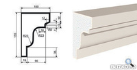 Подоконник ПВ-155/1 2000х100 мм