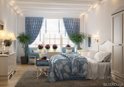 Спальня в стиле прованс – 40 фото шикарных интерьеров
