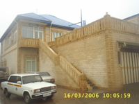 Лестница в частный дом наружняя из дагестанского камня