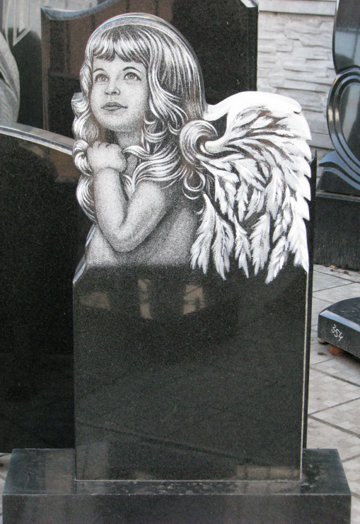 Ангелочек на памятник ребенку фото