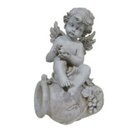 Садовая скульптура Ангел на кувшине