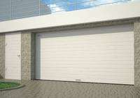Гаражные секционные ворота DoorHan RSD01BIW №4 2750х2125 белые, с приводом
