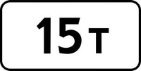 Дорожный знак 8.11 Ограничение разрешенной максимальной массы