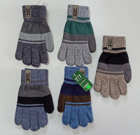 Весенние вязаные перчатки 1-слойные (5-7, 7-9 лет)