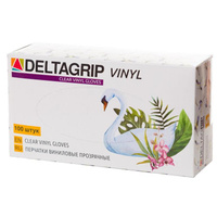 Перчатки виниловые прозрачные DELTAGRIP Vinil 50/500 размер M