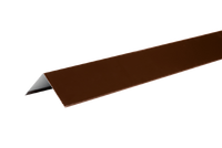 Планка угла наружного простая 50х50х2000 RAL 8017 цвет Шоколад
