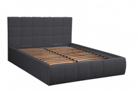 Кровать двухспальная с подъемным механизмом "Диана" (1400) (жаккард серый)