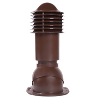 Труба вентиляционная Viotto при монтаже 125 мм утепленная коричневый