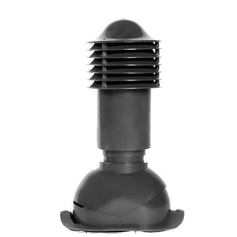Труба вентиляционная Viotto 110 мм неутепленная серый графит RAL7024