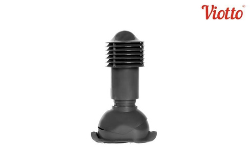Труба вентиляционная Viotto для металлочерепицы 110 мм утепленная черный
