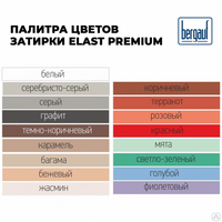 Затирка для межплиточных швов до 10мм Bergauf Elast Premium 2кг белая