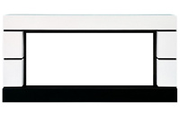Royal Flame Портал Modern - Белый с черным (Высота 710 мм)