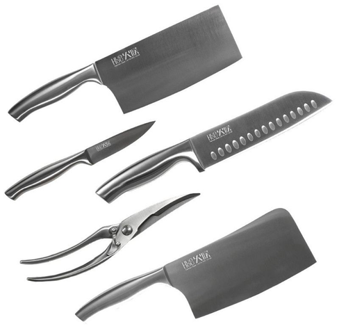 Набор кухонных ножей Xiaomi Huo Hou Nano Knife Set (HU0014) (5 предметов, подставка) HuoHou