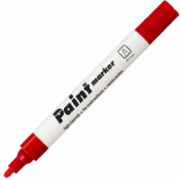 Маркер-краска лаковый (paint marker) КРАСНЫЙ CENTROPEN, скошенный наконечник, 1-5 мм, 9100