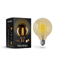 Лампа Voltega VG10-G95GE27warm6W Loft LED Globe 6W E27 Стекло Тонированный