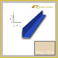 Аквилон для откоса металлический RALL 1015-Св.Слоновая кость 2м
