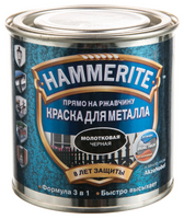 Краска алкидная для мет. поверхн.HAMMERITE молотковая черная 0,25л