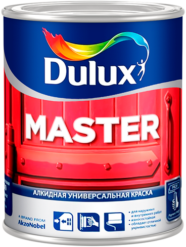 Краска алкидная универсальная глянц.база DULUX MASTER BW 1л