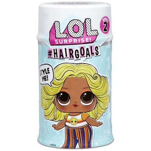 Кукла-сюрприз L.O.L. Surprise Hairgoals 2 серия, 572657 светло-желтый