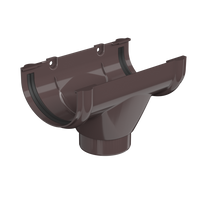 Воронка водосточная Технониколь ПВХ Оптима 120/80 мм, темно-коричневый