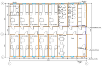 Быстровозводимое здание общежития 20000x14000 на 40 человек
