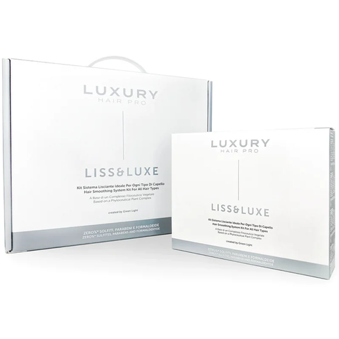 Набор для разглаживания волос Luxury Hair Pro Liss Luxe Hair Smoothing System (480399, 5*500 мл) Green Light (Италия)