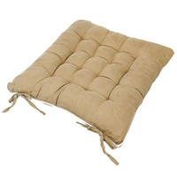 Подушка для стула 40х40х5см "Милан" с кантом, цвет в ассортименте Серый